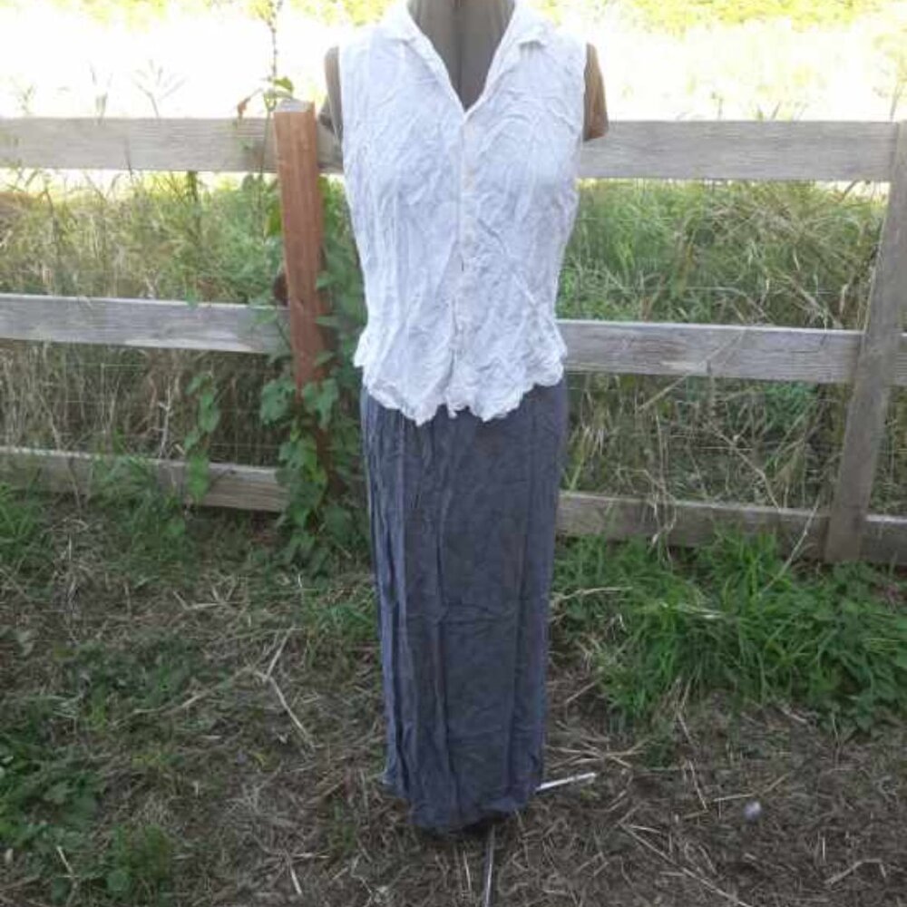 Vintage CP Shades sleeveless fitted shirt - Picture 2 of 3